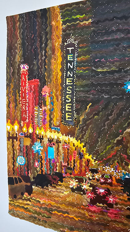 Knoxville Watercolor Painting by Tanbelia