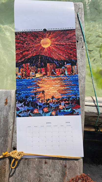 Calendar 2026 with National Parks and Urban Landscapes by Tanbelia