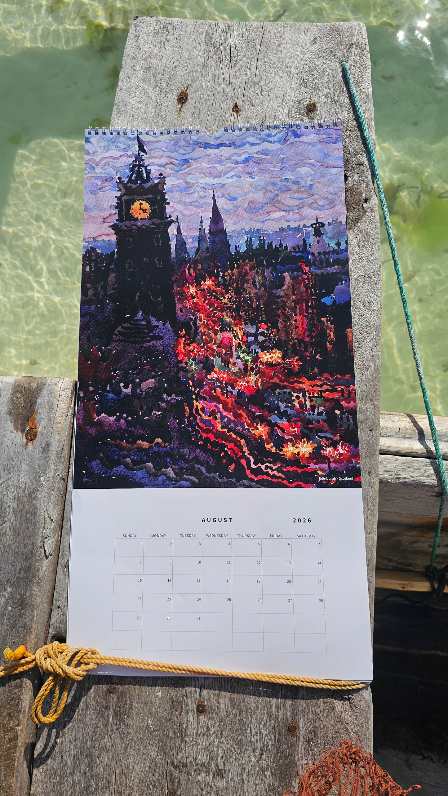 Calendar 2026 with National Parks and Urban Landscapes by Tanbelia