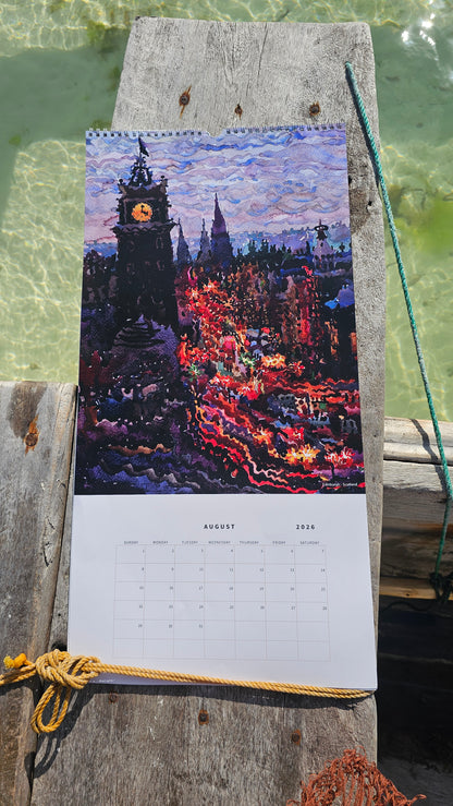 Calendar 2026 with National Parks and Urban Landscapes by Tanbelia