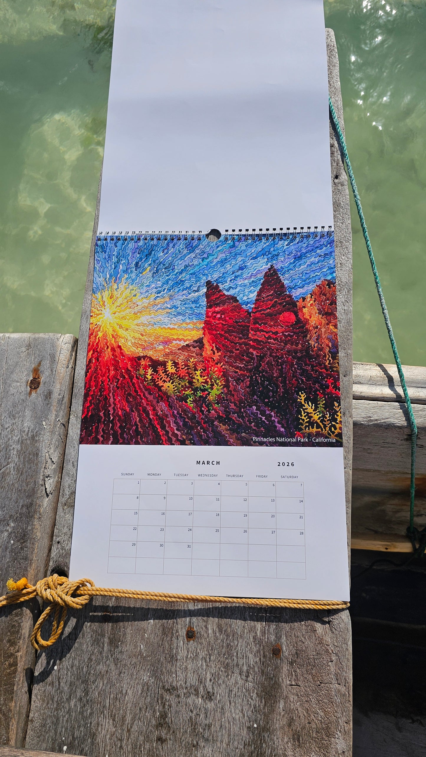Calendar 2026 with National Parks and Urban Landscapes by Tanbelia
