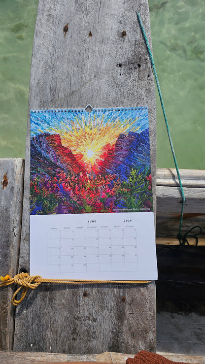 Calendar 2026 with National Parks and Urban Landscapes by Tanbelia