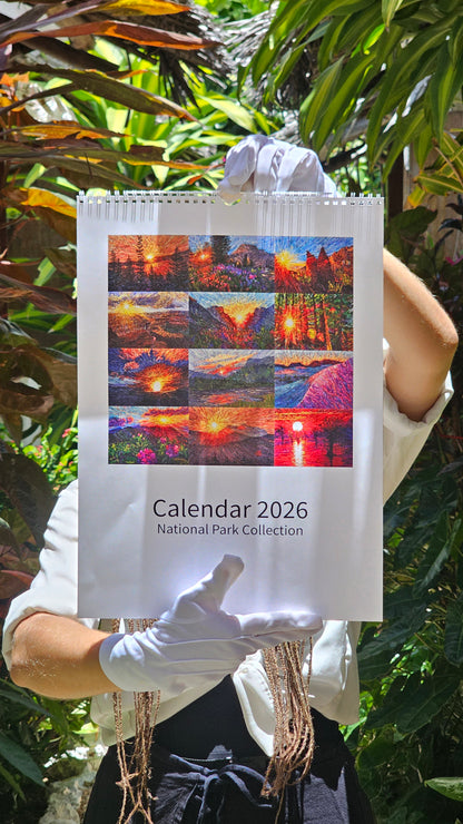 Calendar 2026 with National Parks and Urban Landscapes by Tanbelia