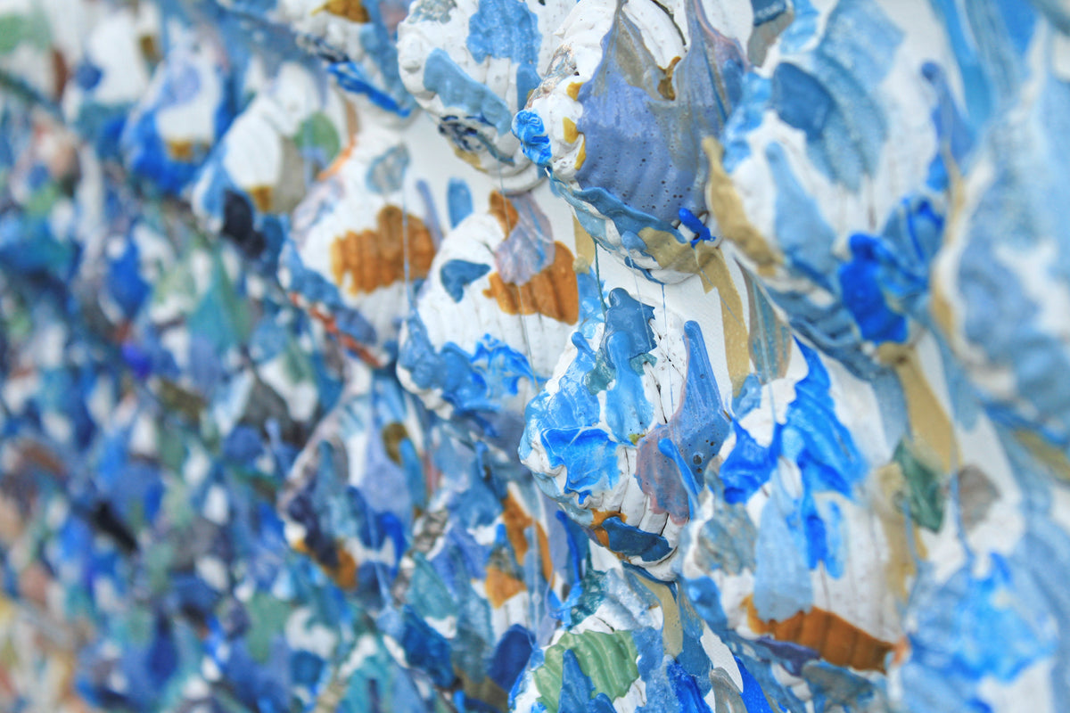 Extra Large Textured Acrylic Painting by Tanbelia
