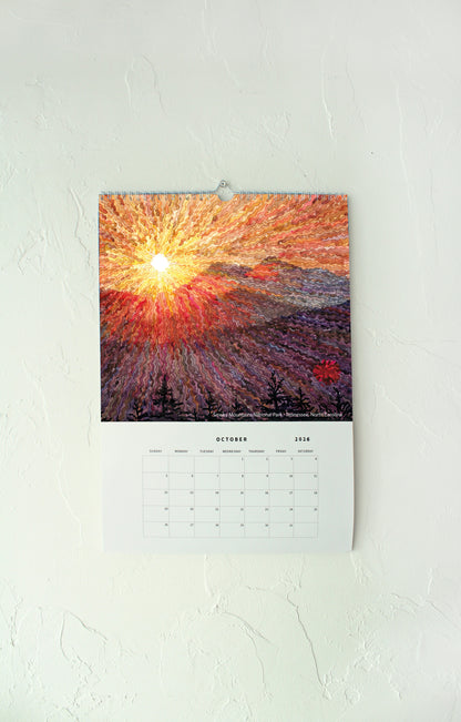 Calendar 2026 with National Parks and Urban Landscapes by Tanbelia