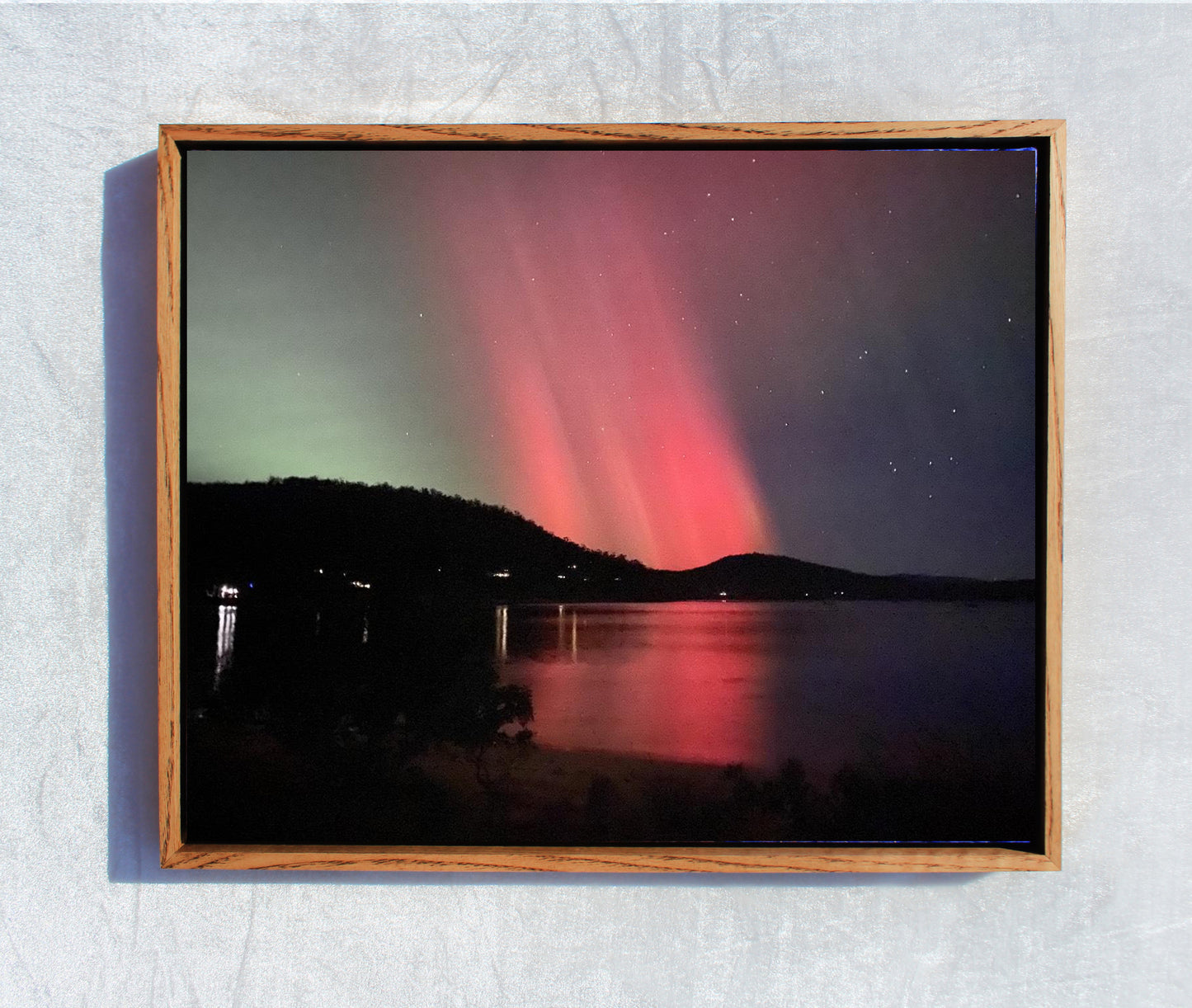 Aurora Australis Framed Watercolor Artwork - Commissioned. Upfront Payment