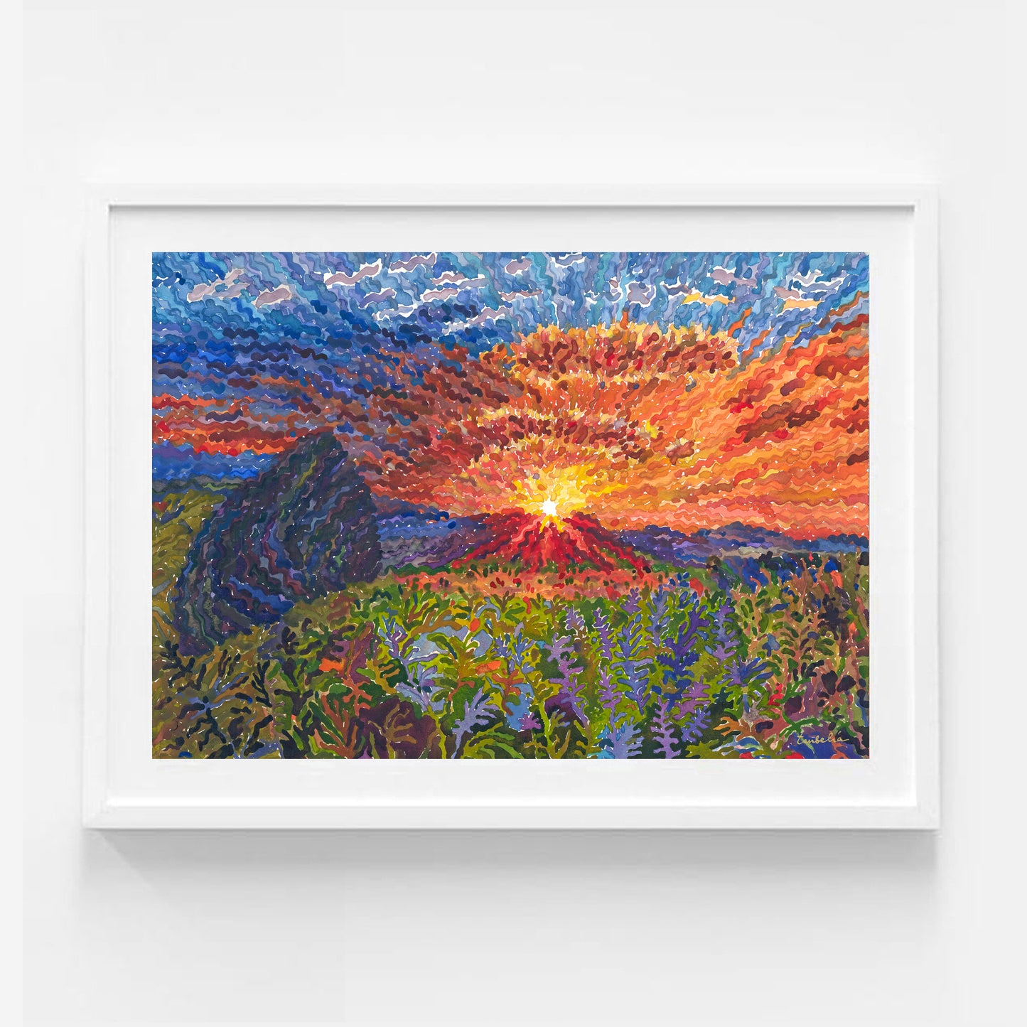 Yellowstone National Park Print by Tanbelia