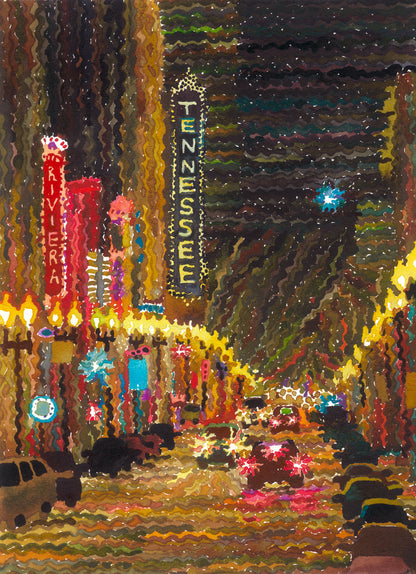 Knoxville Watercolor Painting by Tanbelia