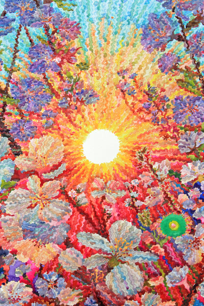 Cherry Blossom Watercolor Original Painting by Tanbelia