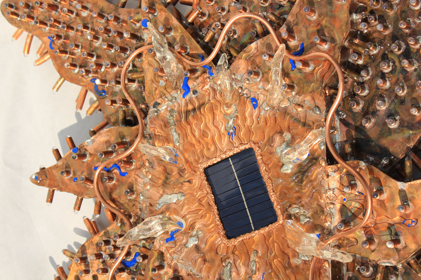 The way to life - Copper Extra Large Wall Sculpture with Light