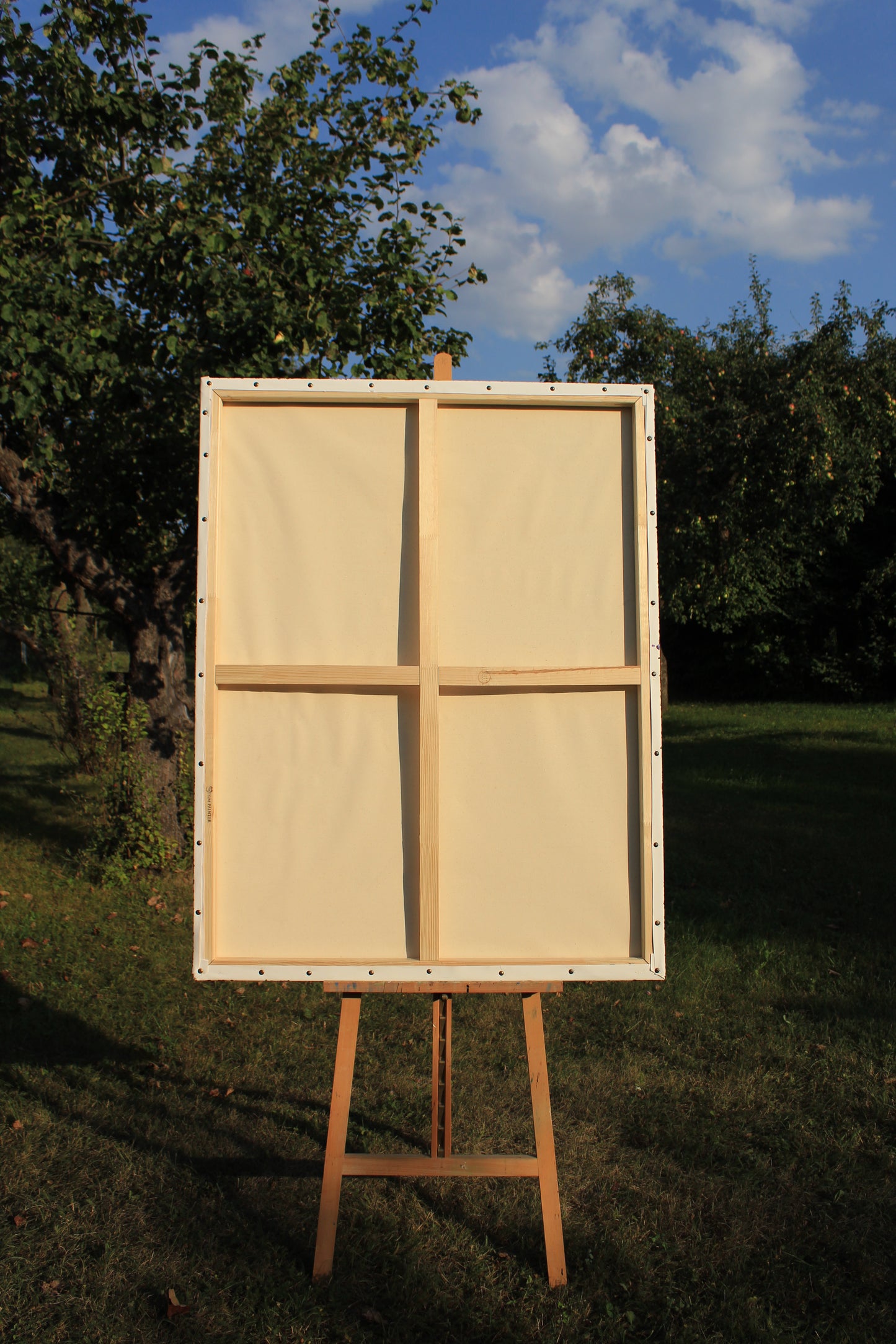 Extra Large Watercolor Painting of the Rapeseed Field by Tanbelia