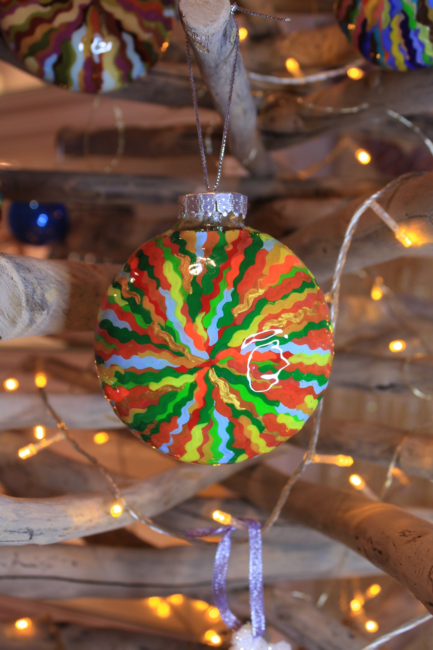 Handmade Christmas Baubles by Tanbelia