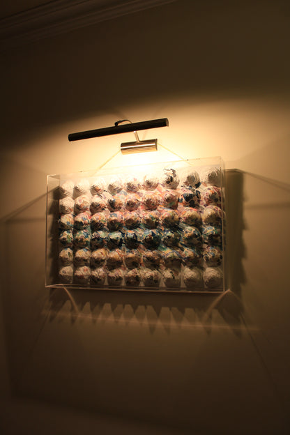 Relief Abstract Painting Framed in a Plexiglass Box by Tanbelia