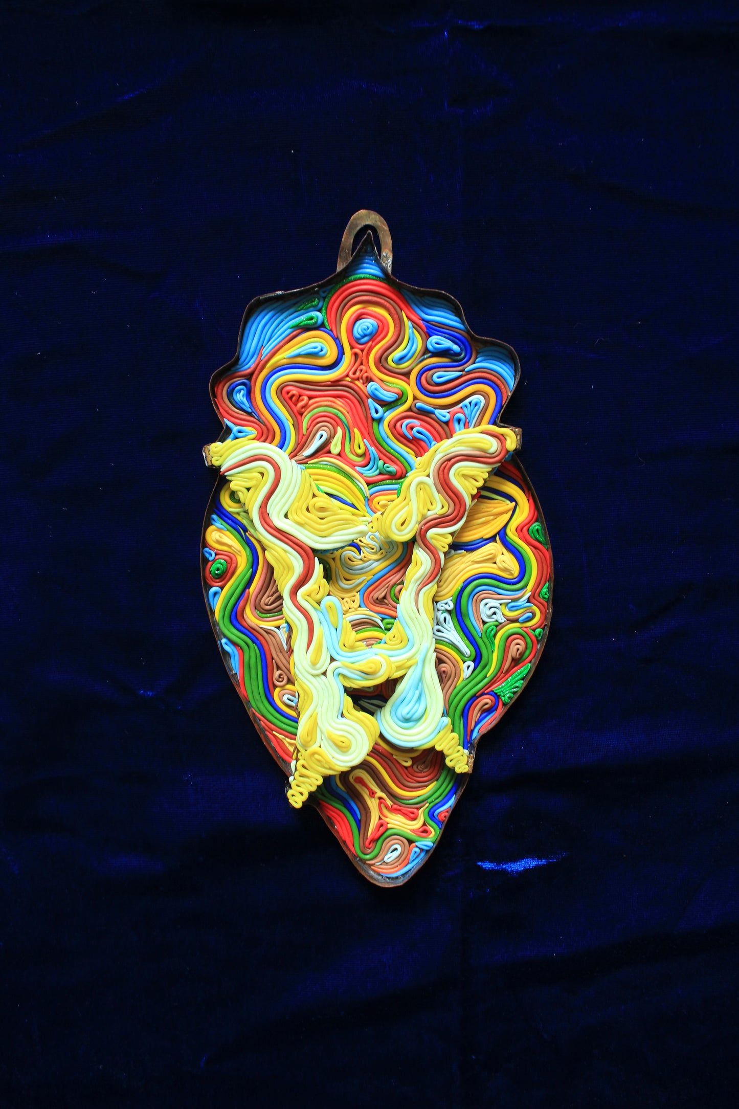 Slavic Goddess Lada, Copper & Polymer Clay Sculpture, Slavic Mythology Series by Tanbelia