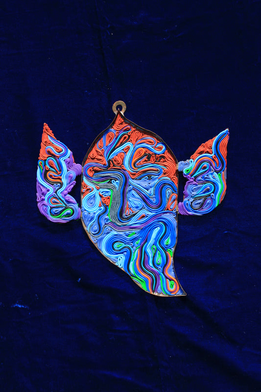 Slavic God Veles, Copper & Polymer Clay Sculpture, Slavic Mythology Series by Tanbelia
