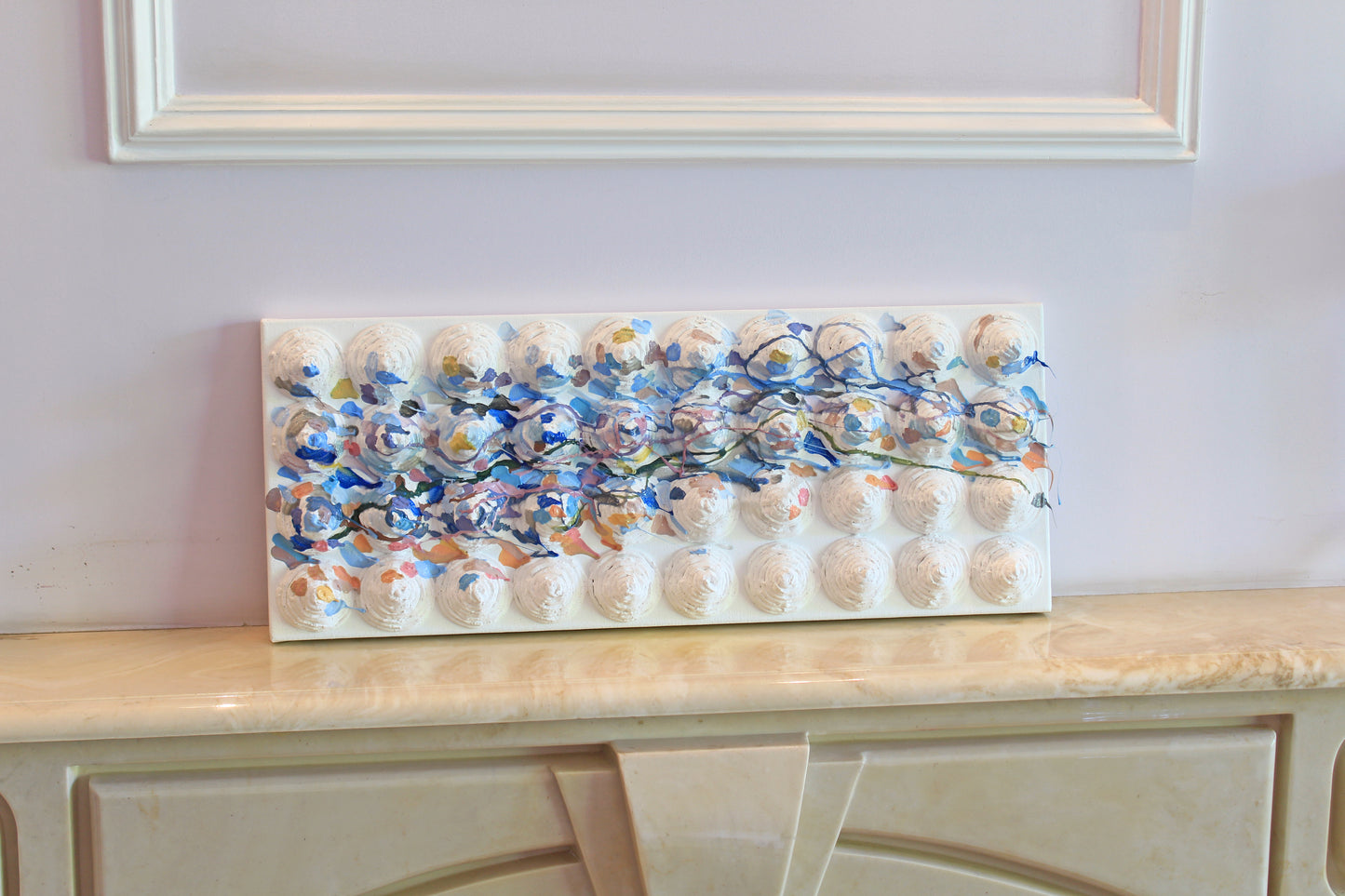 Abstract Textured Painting of the Sea by Tanbelia