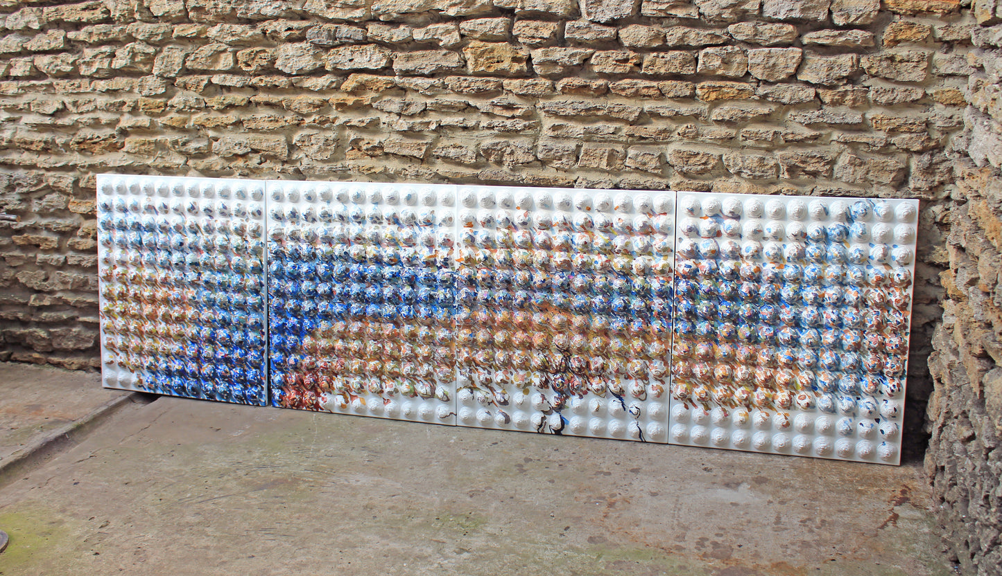 Extra Large Textured Acrylic Painting by Tanbelia
