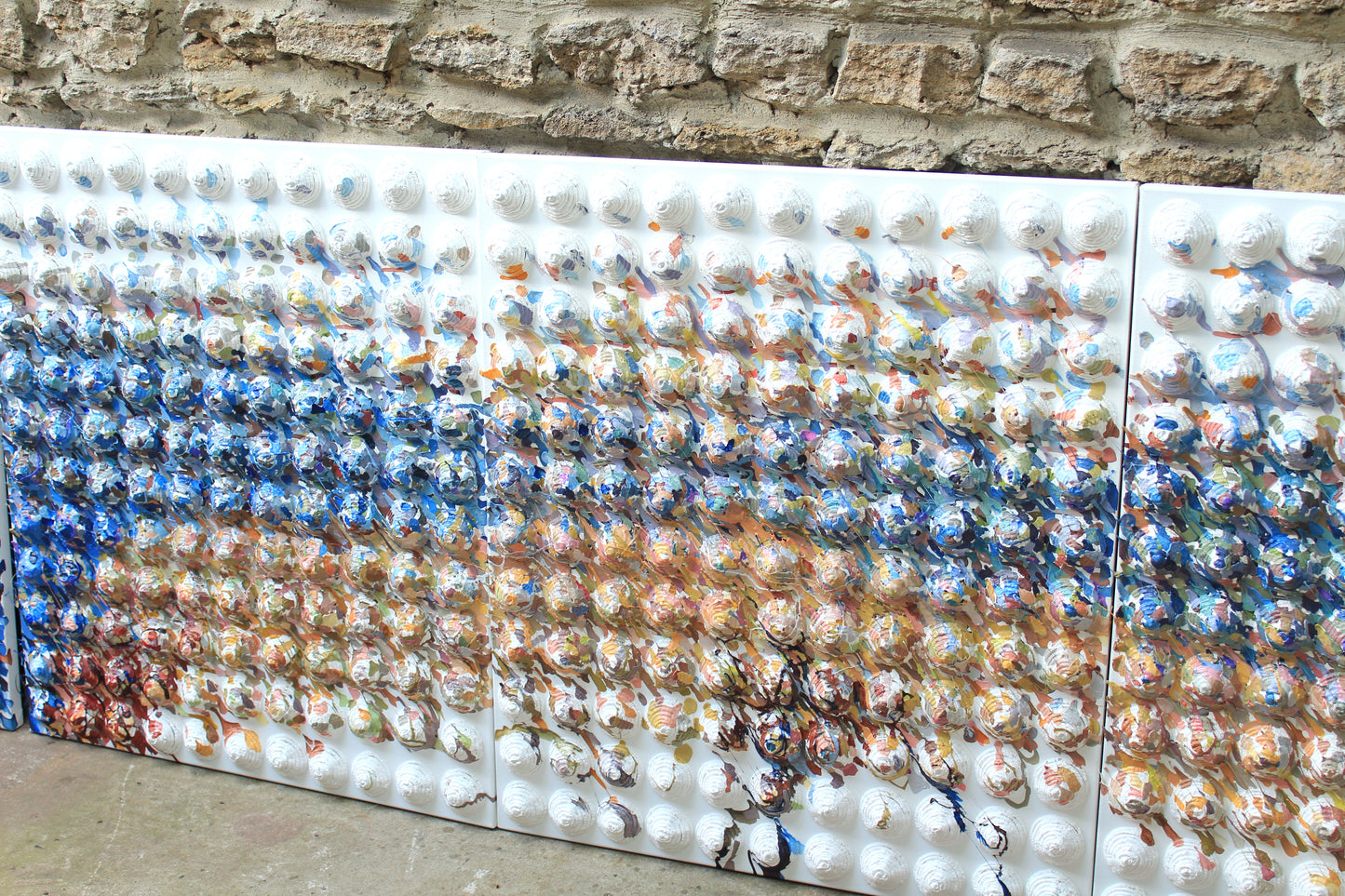 Extra Large Textured Acrylic Painting by Tanbelia