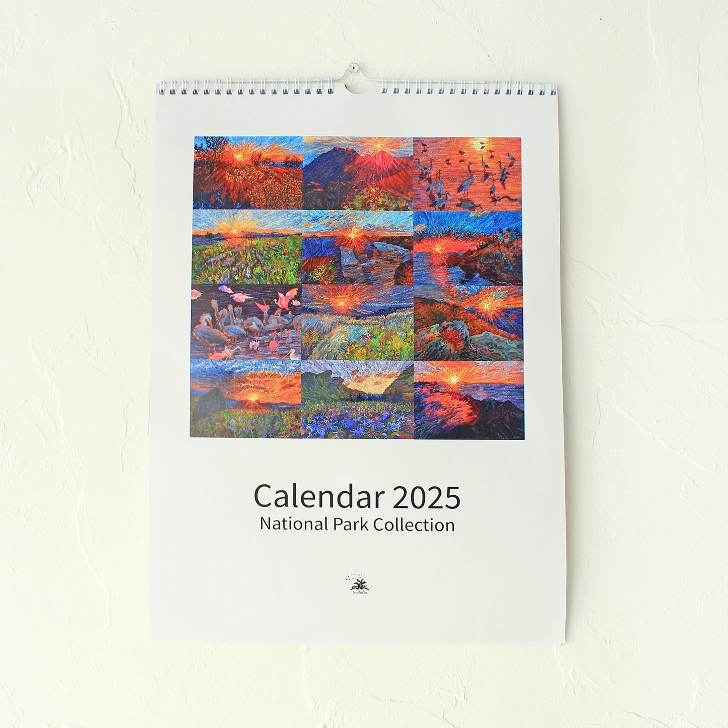 Wall Calendar 2025 with National Parks by Tanbelia