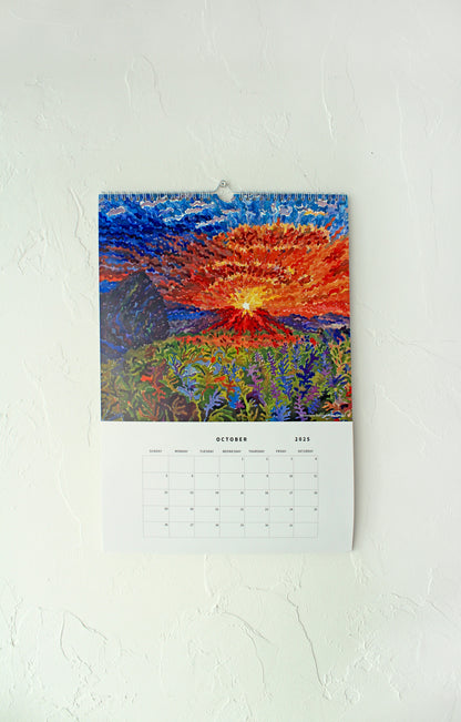 Wall Calendar 2025 with National Parks by Tanbelia