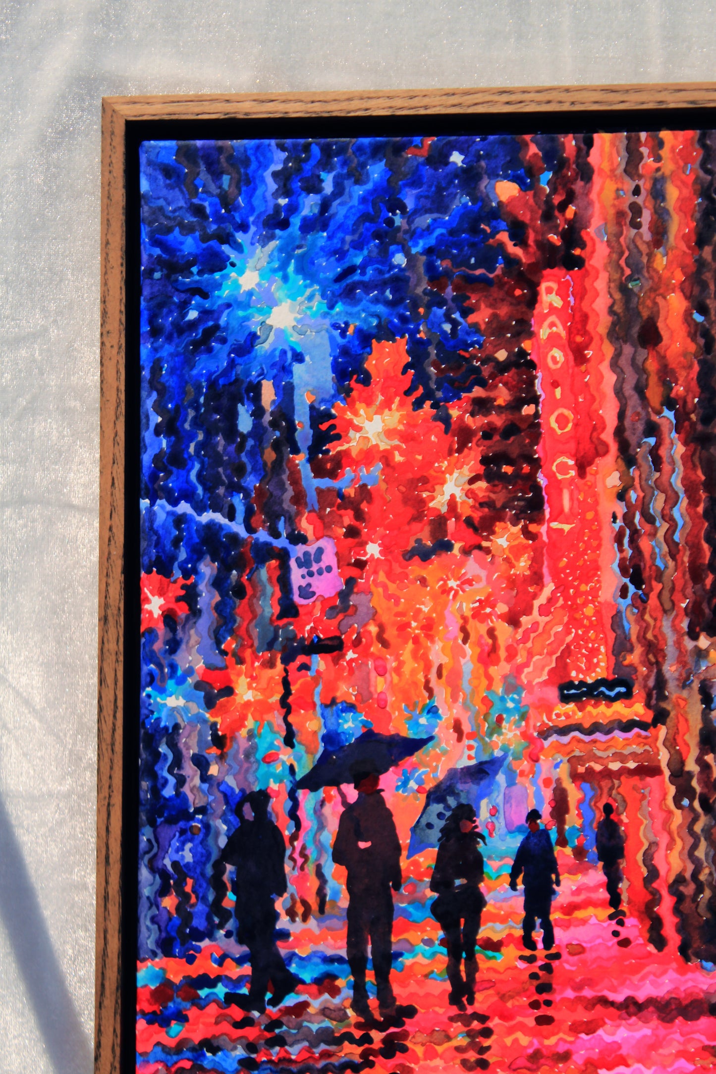 Radio City Music Hall in New York Framed Watercolor Artwork