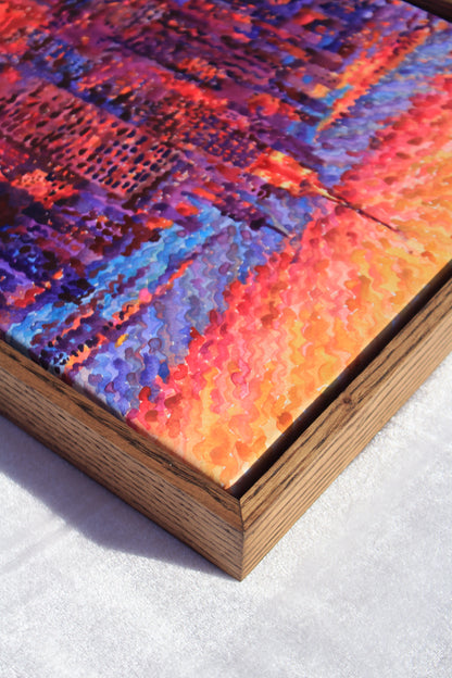 New York City Framed Watercolor Artwork