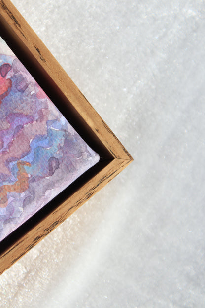 Apple Blossom Framed Watercolor Artwork