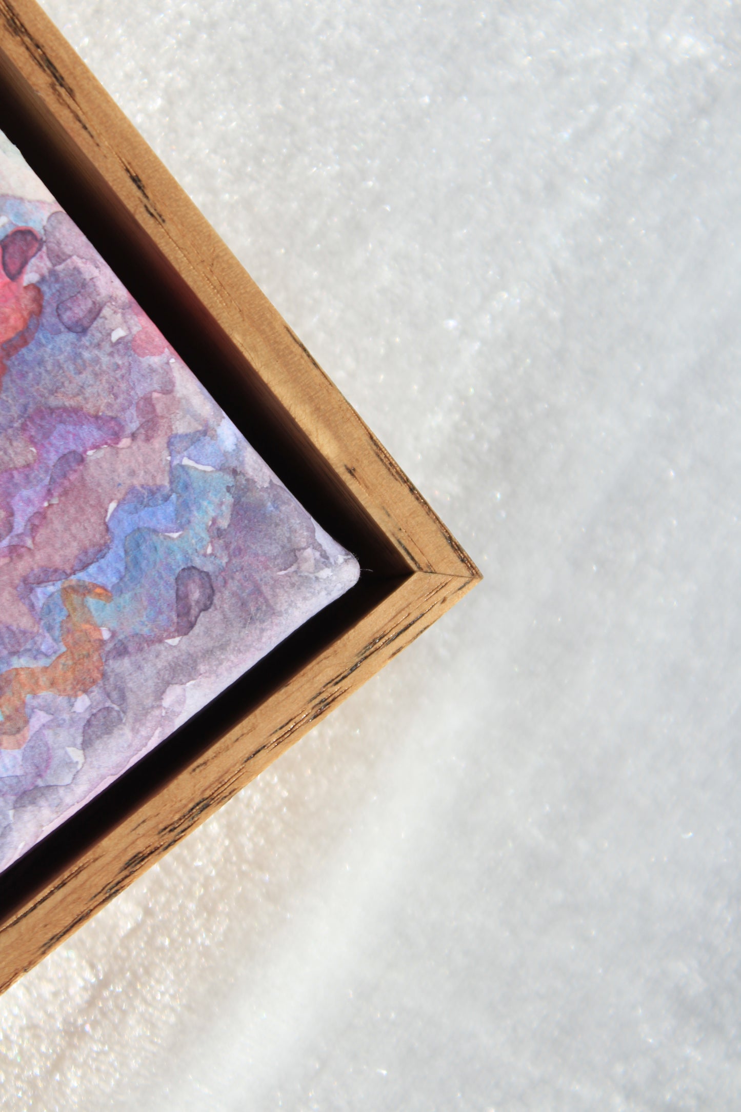 Aurora Australis Framed Watercolor Artwork - Commissioned. Upfront Payment