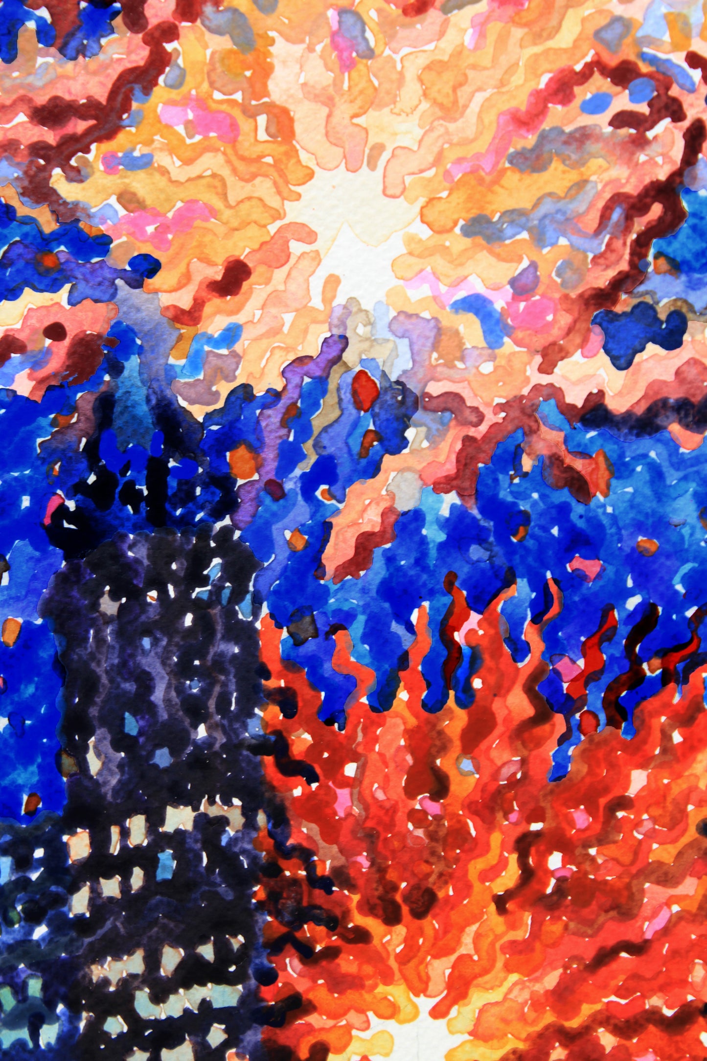 Gooderham Building in Toronto Framed Watercolor Artwork