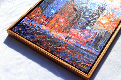 Gooderham Building in Toronto Framed Watercolor Artwork
