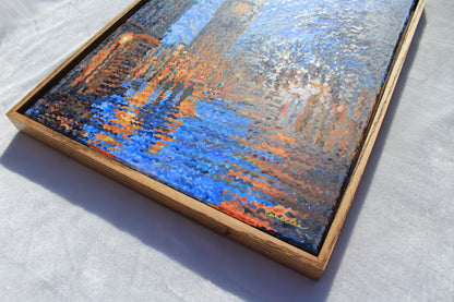 Elizabeth Tower in London Framed Watercolor Artwork