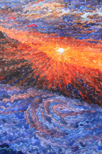 Death Valley National Park Watercolor Painting by Tanbelia