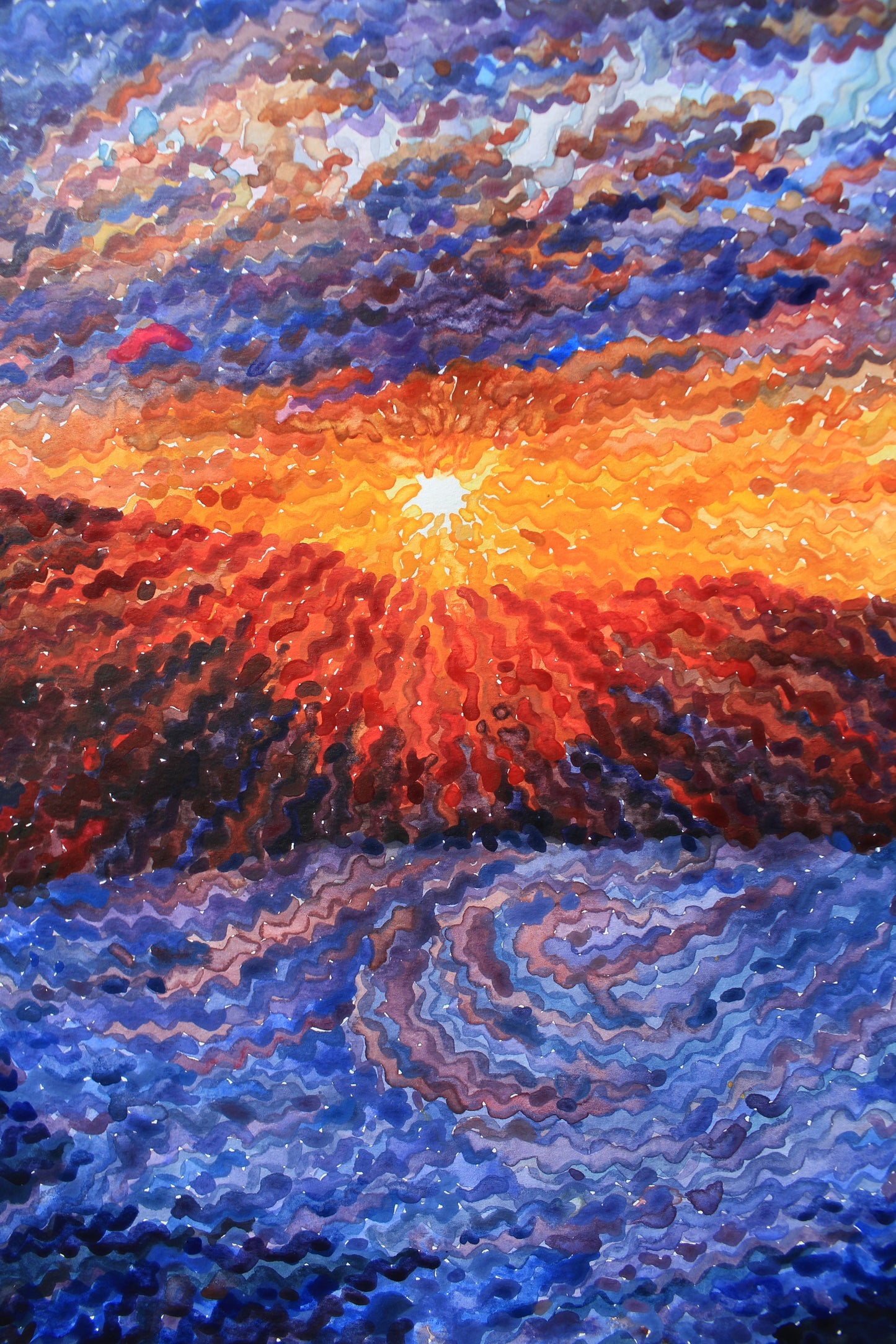 Death Valley National Park Watercolor Painting by Tanbelia