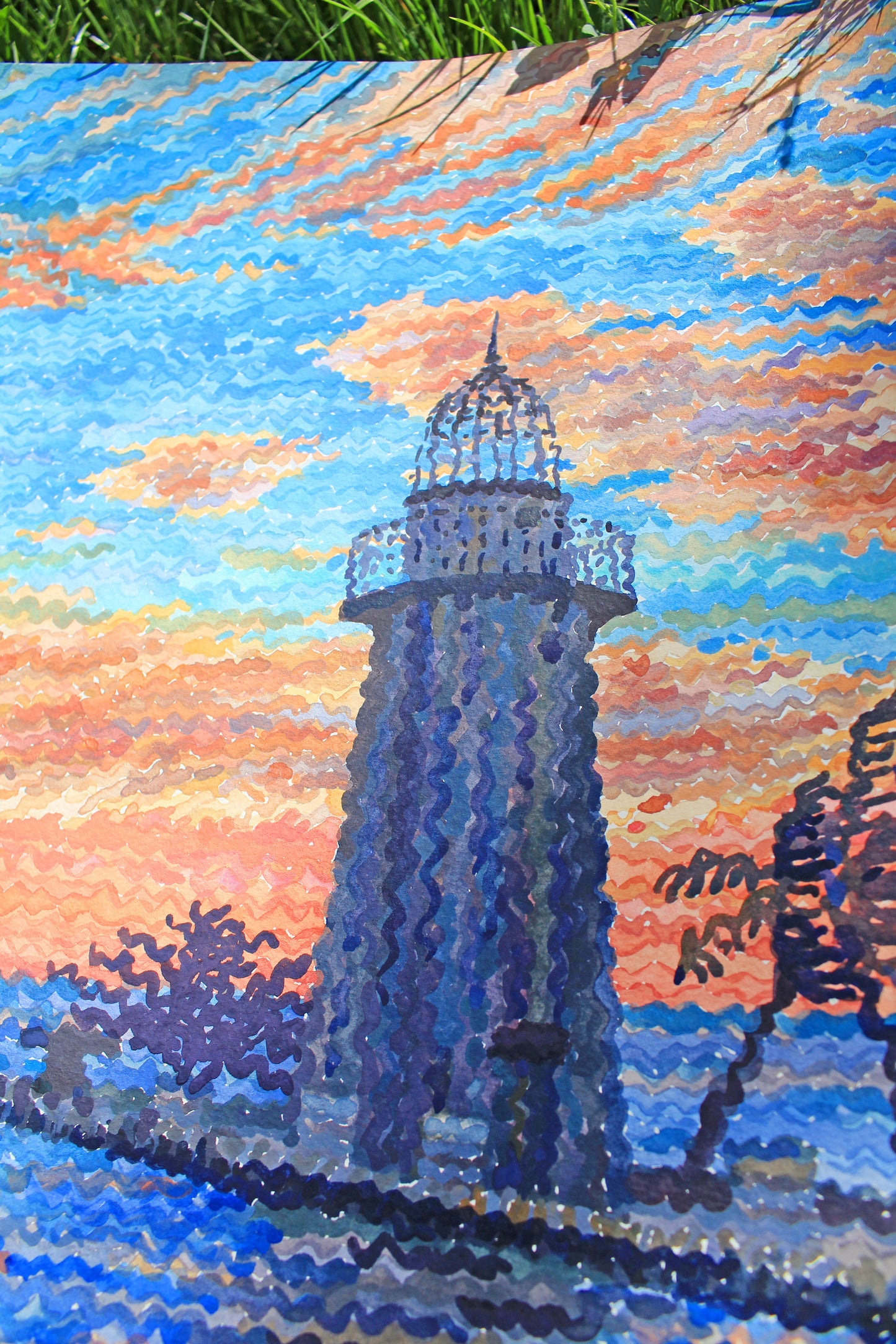 Biscayne National Park Watercolor Painting by Tanbelia