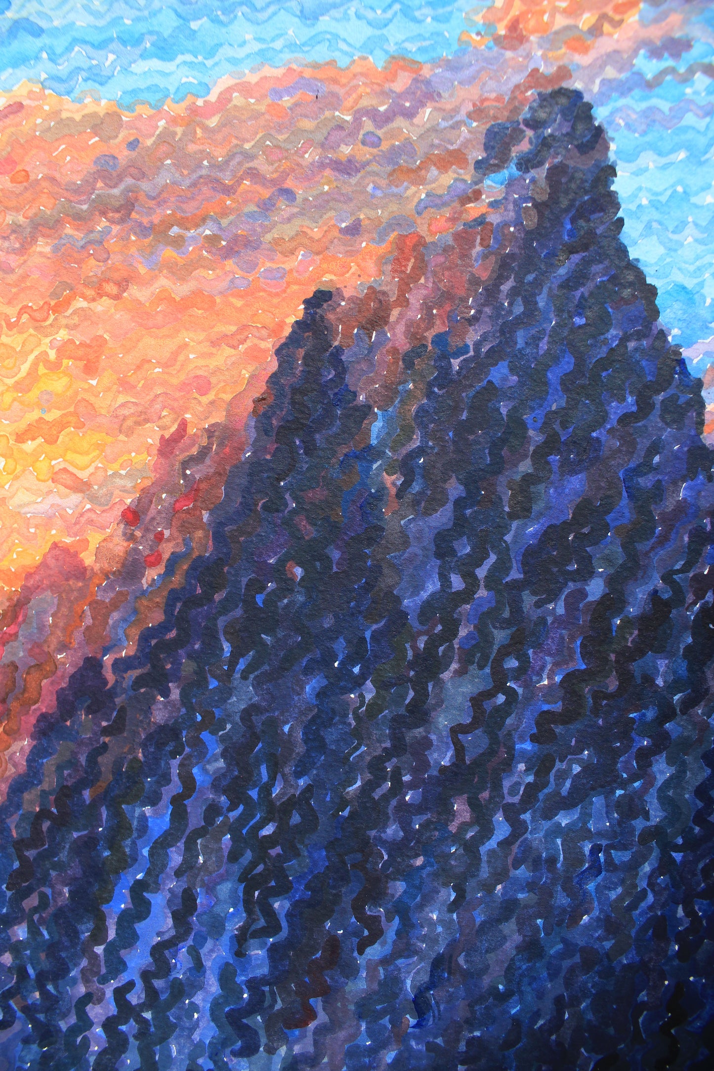 Grand Teton National Park Watercolor Painting by Tanbelia