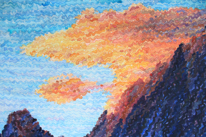 Grand Teton National Park Watercolor Painting by Tanbelia