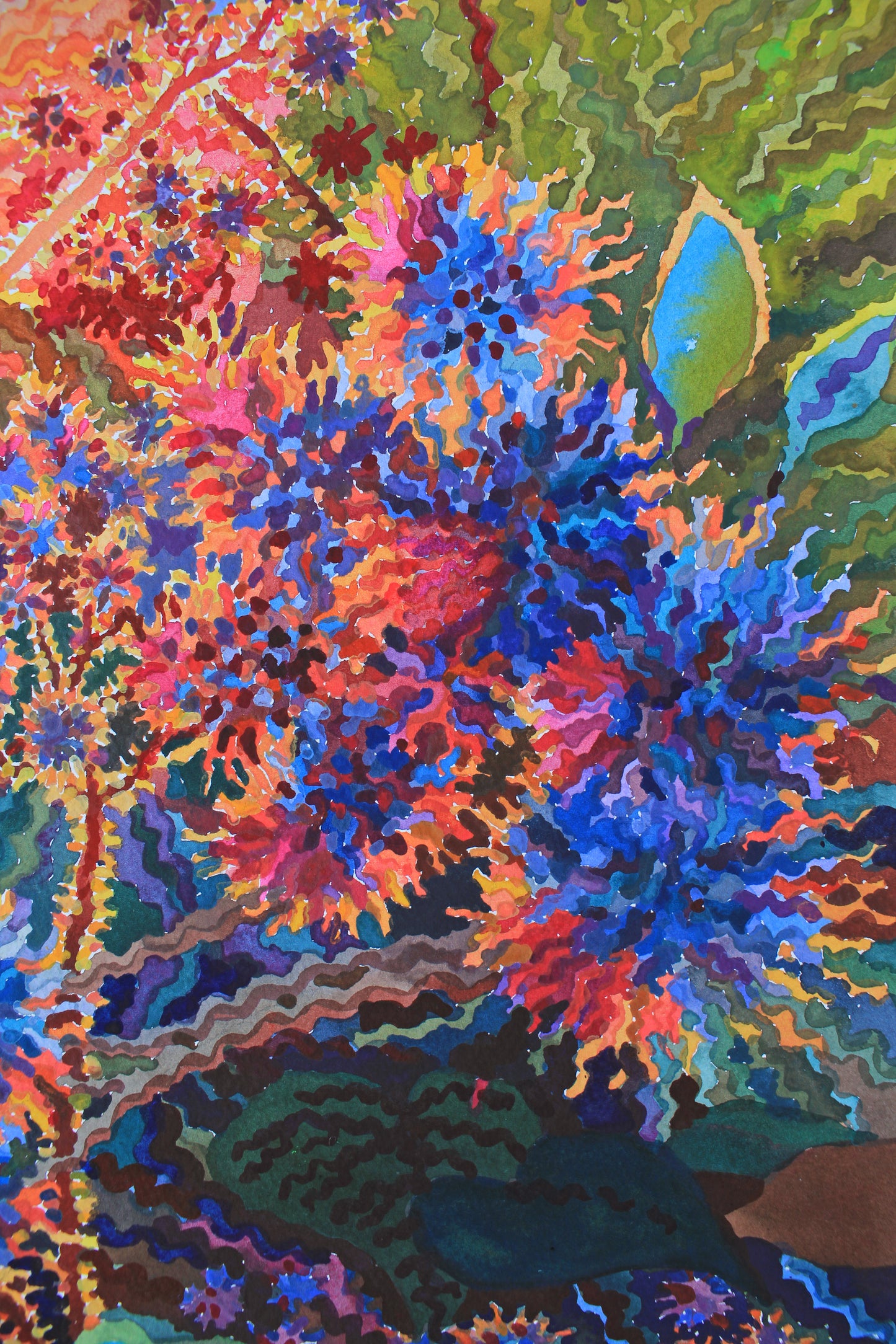 Burdock Watercolor Painting by Tanbelia