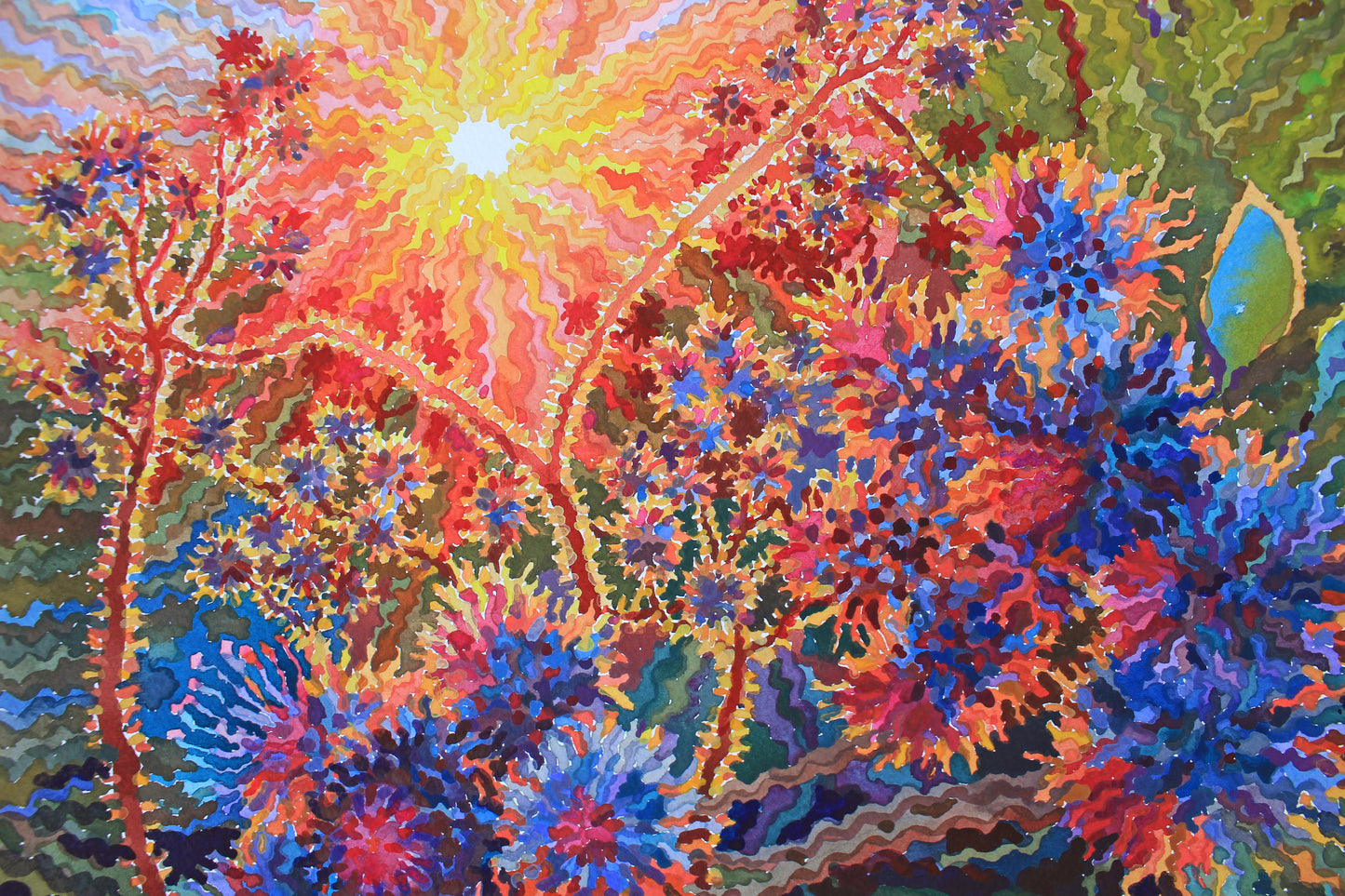 Burdock Watercolor Painting by Tanbelia