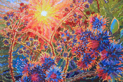 Burdock Watercolor Painting by Tanbelia