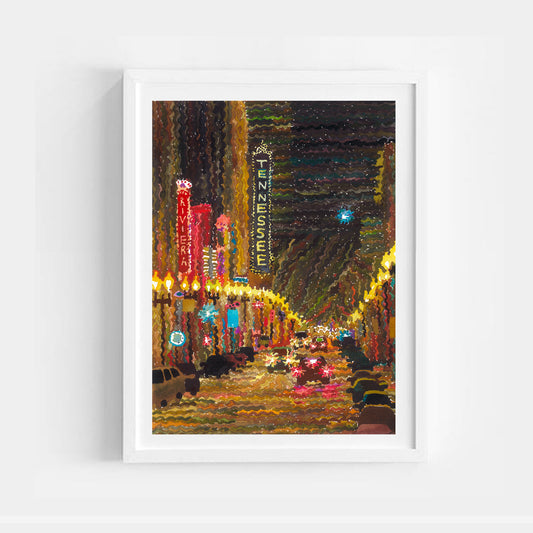Knoxville Watercolor Painting by Tanbelia