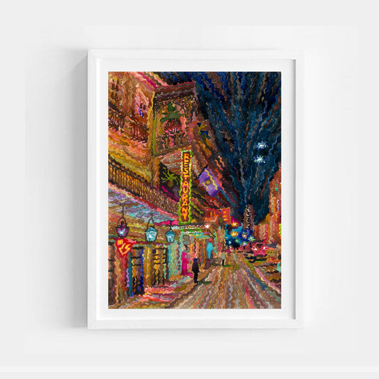 New Orleans Watercolor Painting by Tanbelia