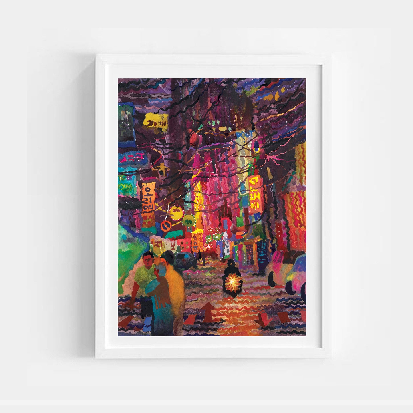 Seoul Watercolor Print by Tanbelia