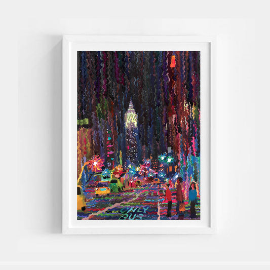 New York City Watercolor Painting by Tanbelia