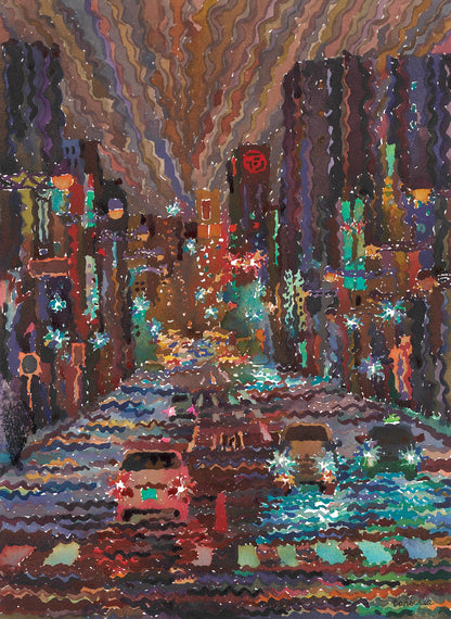 Tokyo Watercolor Painting by Tanbelia