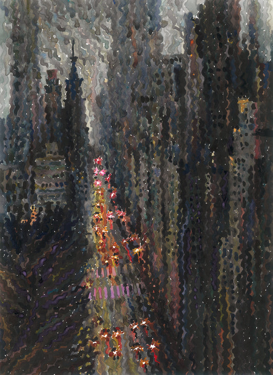 Rainy Manhattan in NYC Print by Tanbelia