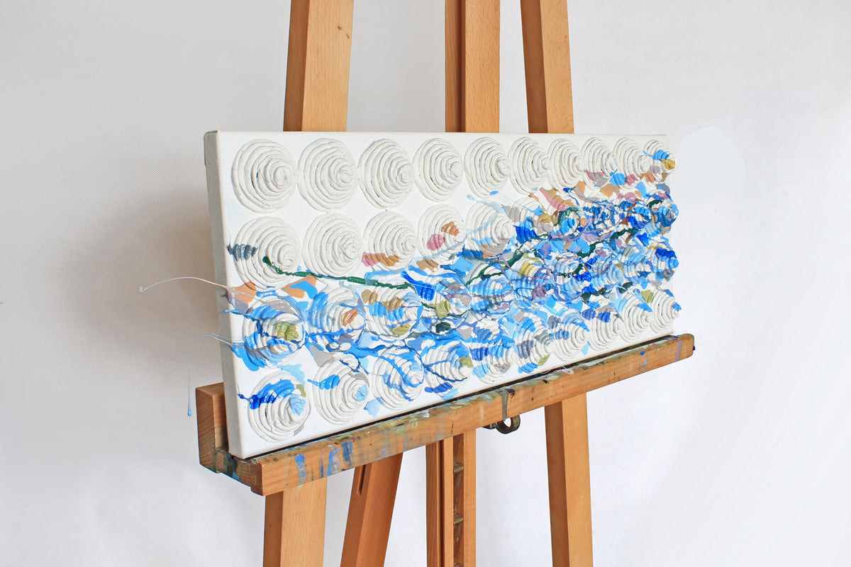 Abstract Textured Painting of the Sea by Tanbelia