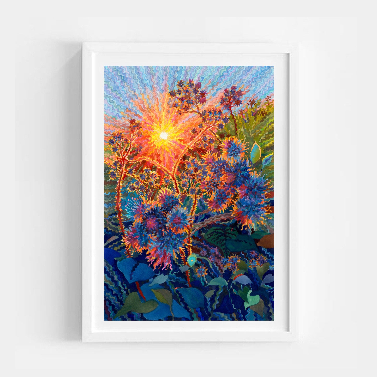 Burdock Watercolor Painting by Tanbelia