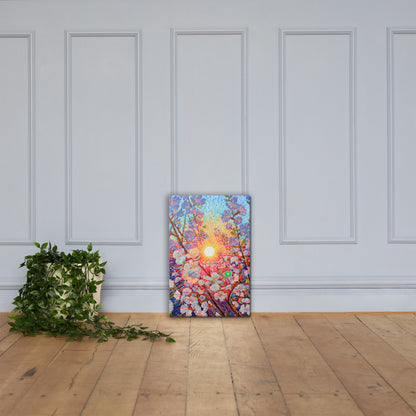 Canvas Print of Cherry Blossom Watercolor