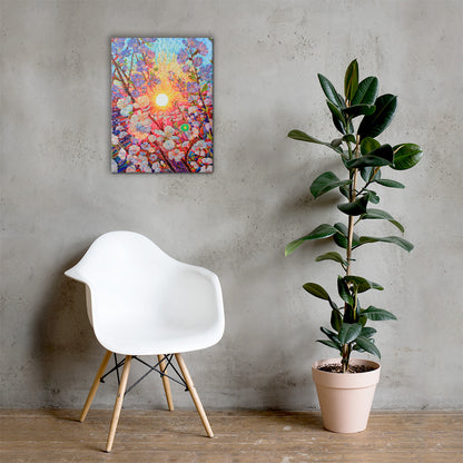 Canvas Print of Cherry Blossom Watercolor