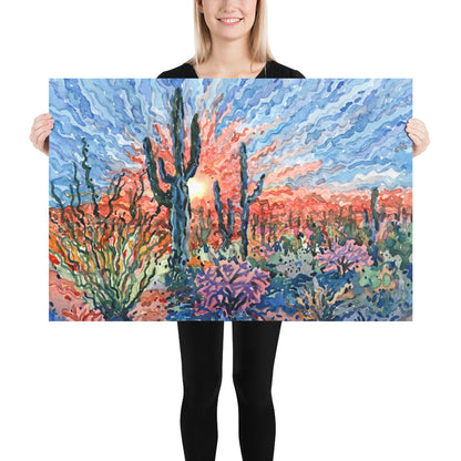 Arizona Cactus Saguaro National Park Print by Tanbelia